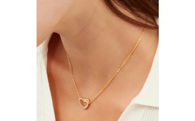 Sekonda Gold Double Heart Necklace