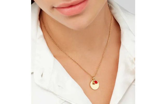 Sekonda Gold July Birthstone Necklace