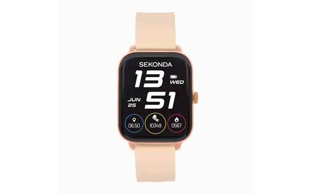 Sekonda Motion Go Smart Watch Rose Gold Case And Pink Silicone Strap 30290