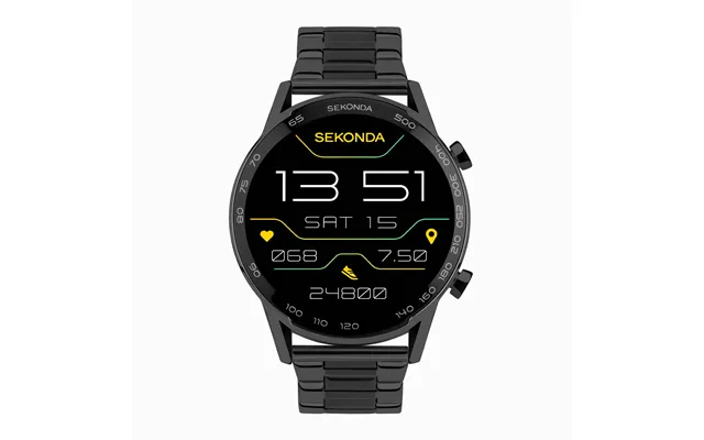 Sekonda Sekonda Active Plus Smart Watch Black Alloy Case & Stainless Steel Bracelet 30226