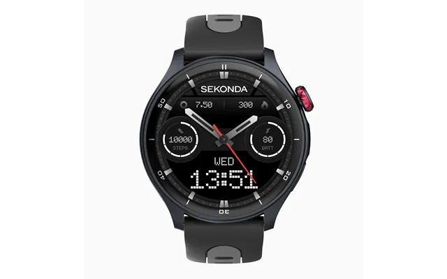 Sekonda Sekonda Active Pro Gps Smart Watch Black Alloy Case & Black Silicone Strap 30239
