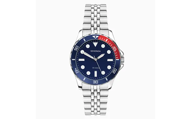 Sekonda Sekonda Balearic Ladies Watch Silver Alloy Case & Stainless Steel Bracelet With Blue Dial 40564