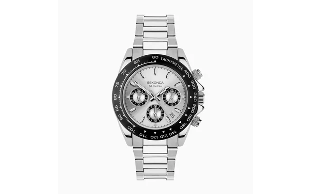 Sekonda Sekonda Circuit Chronograph Men's Watch Silver Alloy Case & Stainless Steel Bracelet With Silver Dial 30201