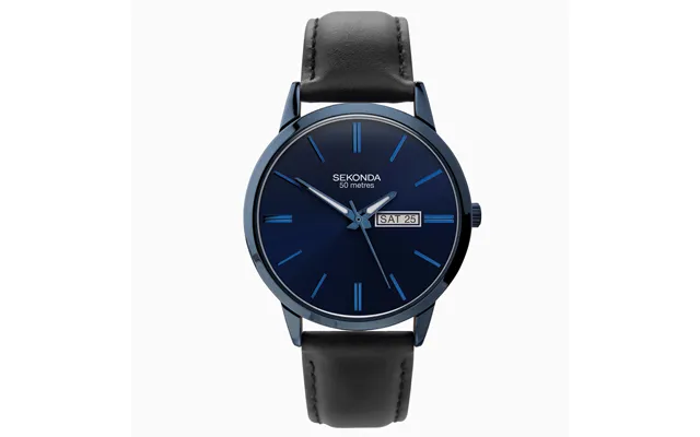 Sekonda Sekonda Classic Men's Watch Blue Case & Leather Strap With Blue Dial 1843