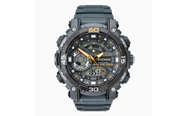 Sekonda Sekonda Digital Men's Watch Grey Case & Plastic Strap With Grey Dial 1349