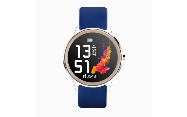 Sekonda Sekonda Flex Smart Watch Silver Case & Navy Blue Silicone Strap 40448