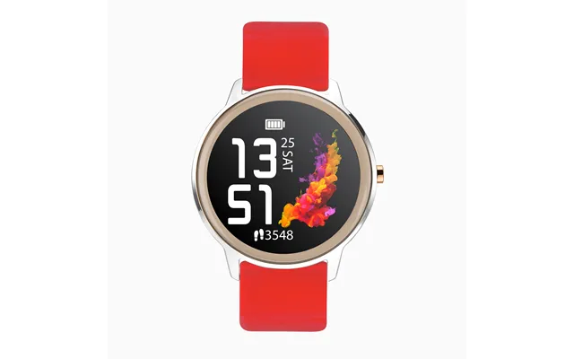 Sekonda Sekonda Flex Smart Watch Silver Case & Red Silicone Strap 40447