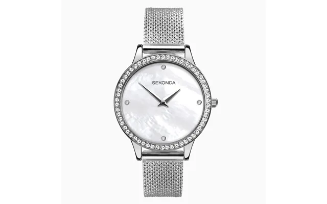 Sekonda Sekonda Ladies Watch Silver Case & Stainless Steel Mesh Bracelet With White Dial 40035
