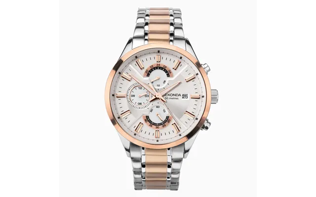 Sekonda Sekonda Men's Watch Two Tone Case & Stainless Steel Bracelet With Silver Dial 1698