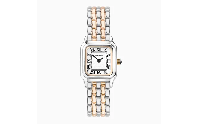 Sekonda Sekonda Monica Ladies Watch Two Tone Alloy Case & Bracelet With White Dial 40555