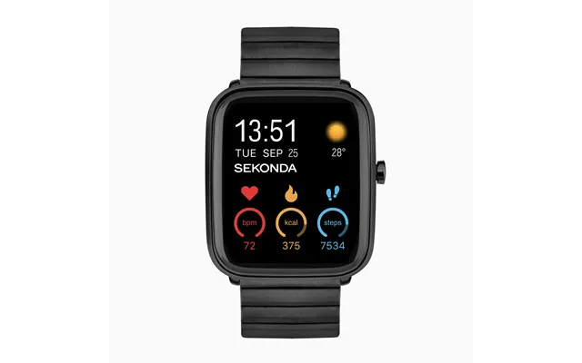 Sekonda Sekonda Motion Plus Smart Watch Black Alloy Case & Stainless Steel Bracelet 30223