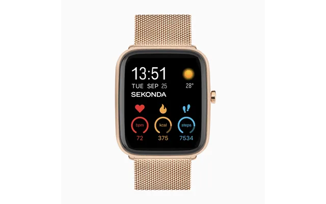 Sekonda Sekonda Motion Plus Smart Watch Rose Gold Alloy Case & Stainless Steel Mesh Bracelet 30220