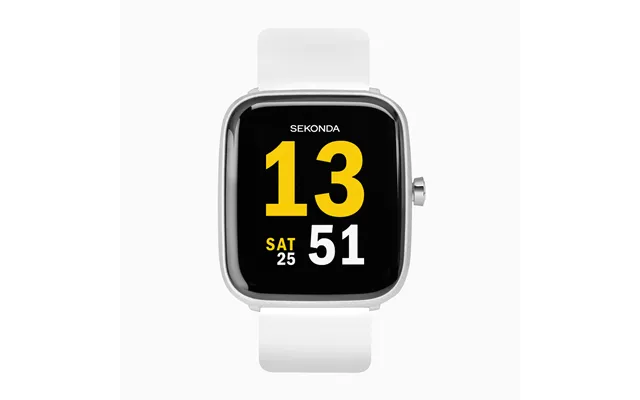Sekonda Sekonda Motion Smart Watch Silver Case & White Silicone Strap 30013