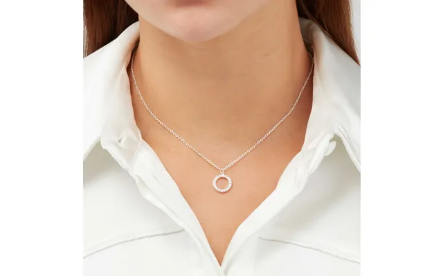 Sekonda Silver Circular Pendant Necklace