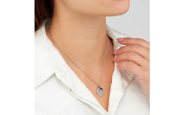 Sekonda Silver February Birthstone Necklace