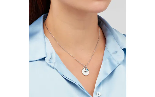 Sekonda Silver March Birthstone Necklace