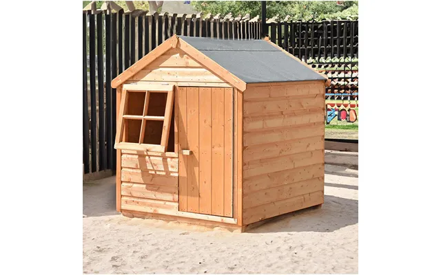 4' X 4' Shire Playhut Kids Wooden Playhouse 1.19m X 1.19m