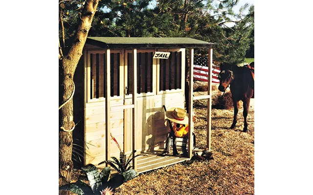 6' X 6' Shire Jailhouse Kids Wooden Playhouse 1.79m X 1.79m