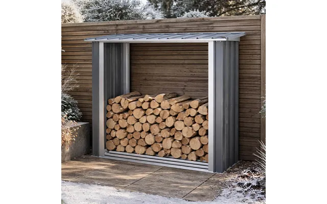 6'7 X 2'5 Yardmaster Deluxe Pent Metal Logstore 2.01m X 0.73m