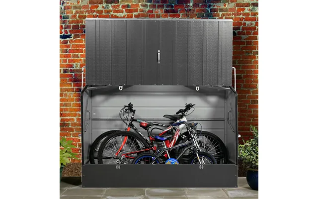 6'x3' 1.8x0.9m Trimetals Anthracite 'protect.a.cycle' Secure Garden Bike Storage