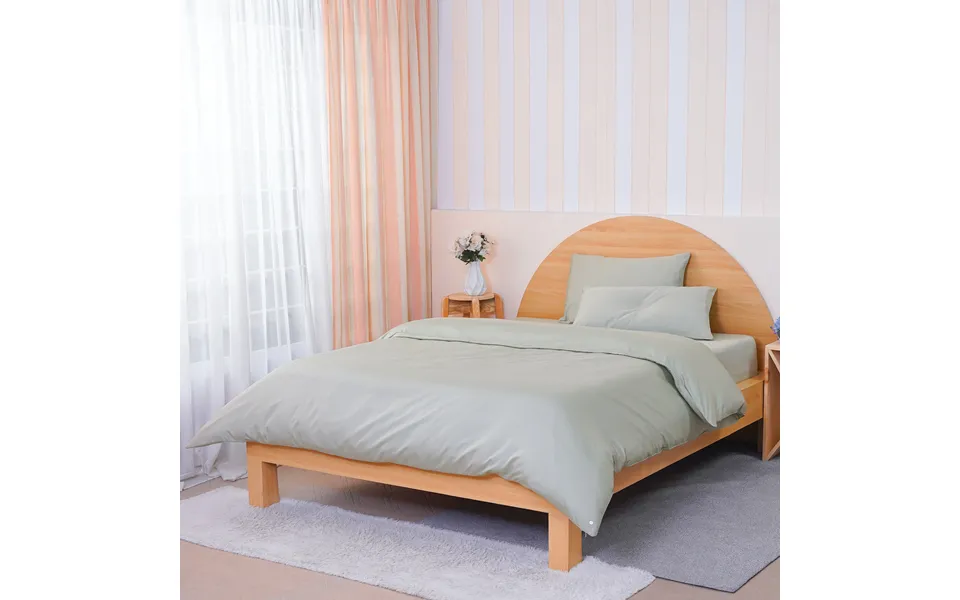Ackly Bamboo - Sage Green Duvet Cover, Double