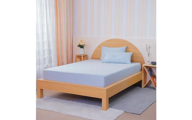 Ackly Bamboo - Sky Blue Fitted Sheet, Super King product image