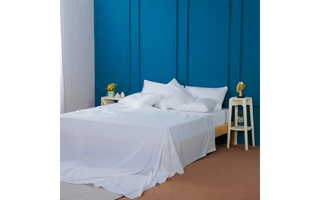 Ackly Bamboo - White Flat Sheet, Super King
