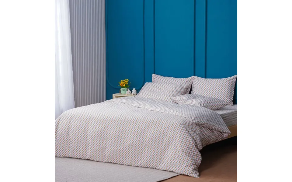 Ella Cotton - Gems Checkerboard Duvet Cover, King