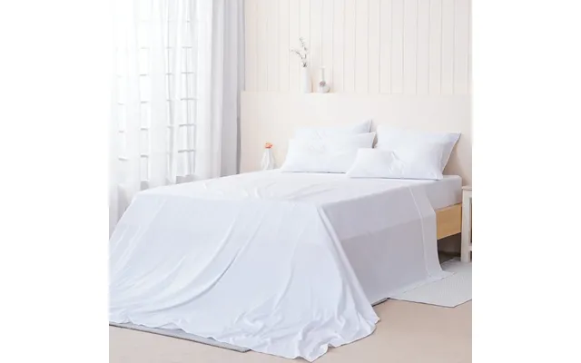 Ella Cotton - White Flat Sheet, Double