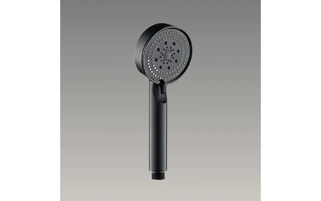 Showery 5 Mode High Pressure Shower Head - Chrome Silver, Without Stop Button Black