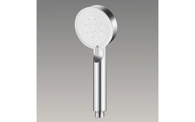 Showery 5 Mode High Pressure Shower Head - Chrome Silver, Without Stop Button Chrome