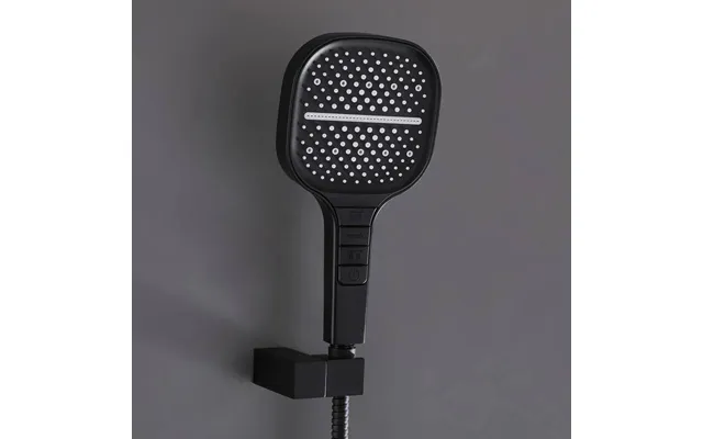 Showery 7 Mode Water Saving Piano Shower Head - Black