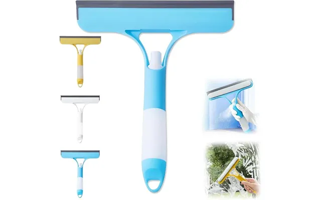 Showery Aquaclean 3-in-1 Shower Screen Squeegee - Blue