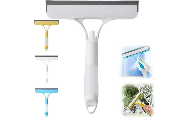 Showery Aquaclean 3-in-1 Shower Screen Squeegee - White