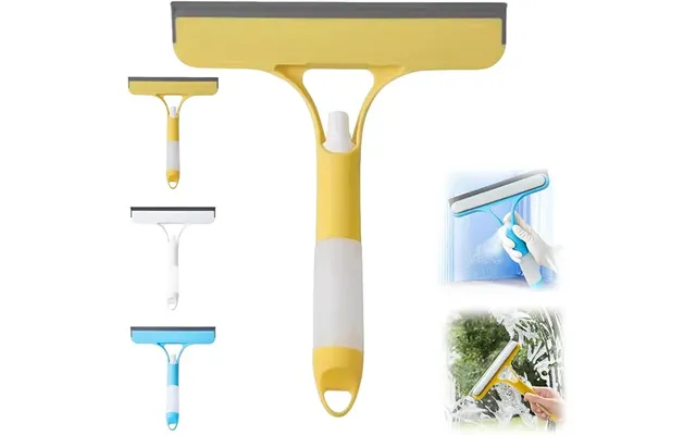 Showery Aquaclean 3-in-1 Shower Screen Squeegee - Yellow