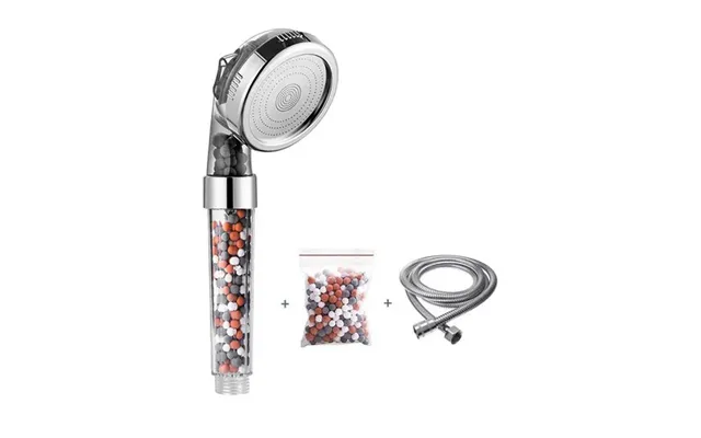 Showery Ecoflow High Pressure Electric Shower Head - Multi-function 3 Modes Stones Hose
