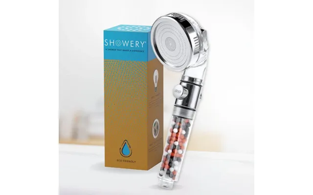 Showery Ecoflow - Water Saving & Softening Shower Head, For Standard Showers