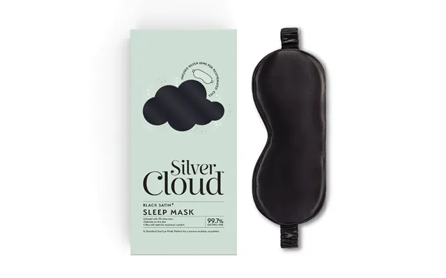 Black Soft Silky Satin Travel Sleep Mask