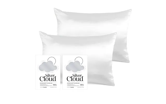 Silver Cloud Silver Satin Pillowcase Twinpack