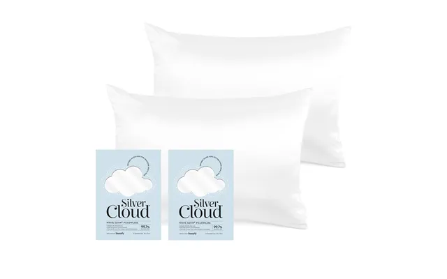 Silver Cloud White Satin Pillowcase Twinpack