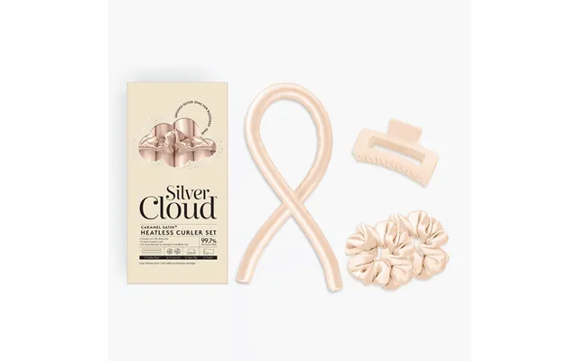 Soft Satin Caramel Heatless Hair Curler Set
