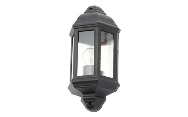 Coast Athena Half Lantern In Black Outdoor Exterior