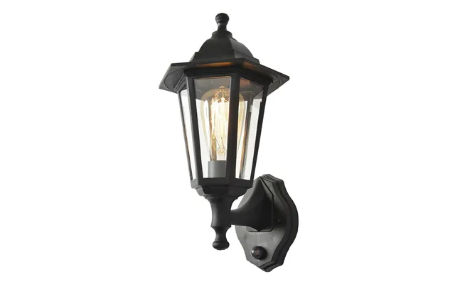 Coast Bianca With Pir Lantern In Black Outdoor Exterior