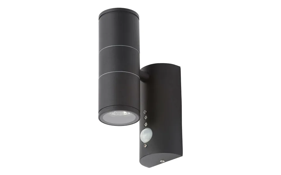 Coast Islay Up And Down Wall Light Pir Sensor In Black Outdoor Exterior