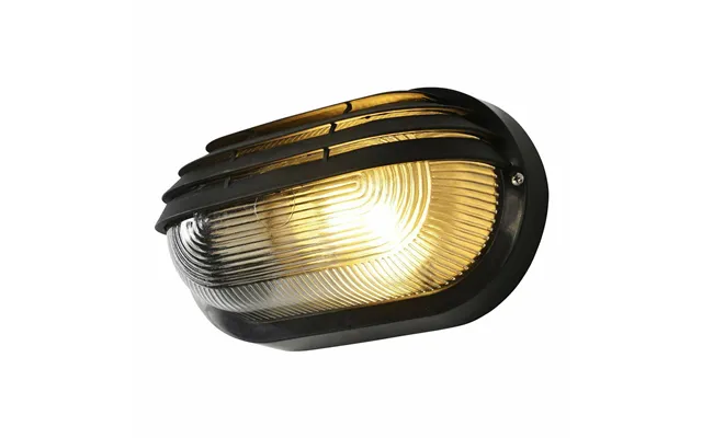 Coast Puck Bulkhead In Black Outdoor Exterior