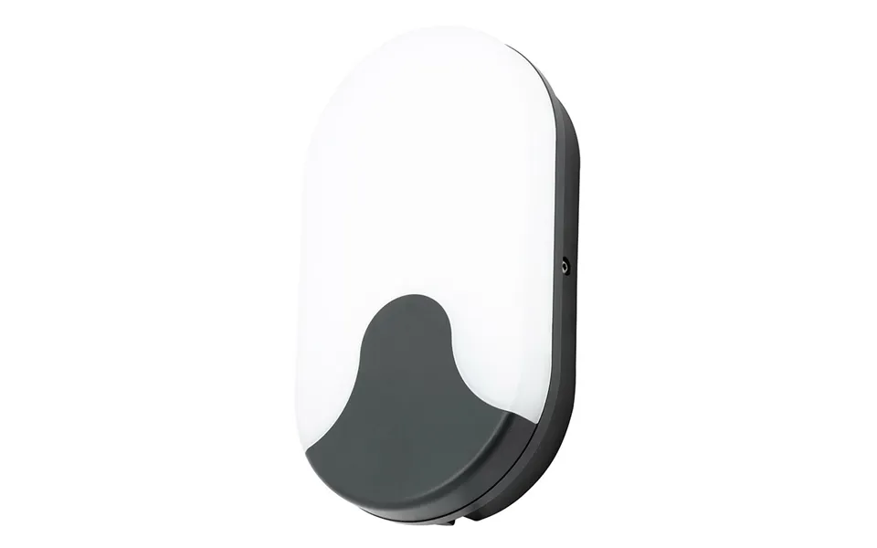 Coast Turus Led Oval Bulkhead 15w Tri-colour Cct In Black Outdoor Exterior