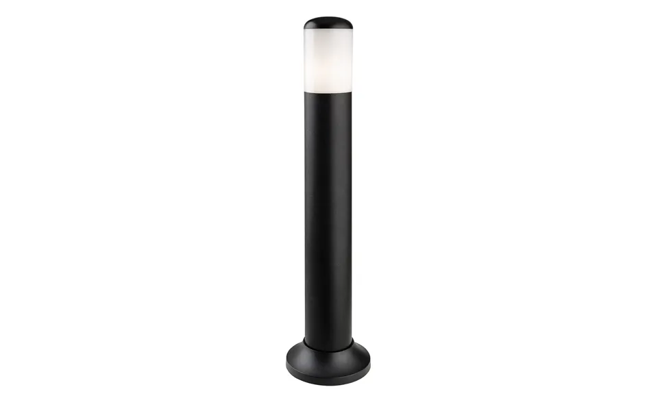 Firstlight Luna Post Light Anti-corrosion With Opal Glass In Black Outdoor Garden