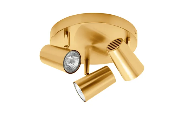 Inlight Harvey 3-light Ceiling Spotlight In Satin Brass