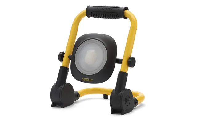 Stanley Folding Led Work Light 20w Cool White Frosted Shatterproof In Yellow And Black