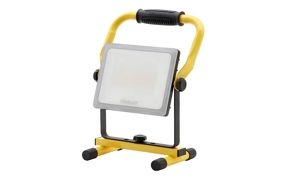 Stanley Portable Led Work Light 50w Cool White Frosted Shatterproof In Yellow And Black